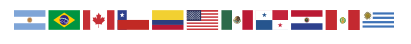 Banderas de los países participantes